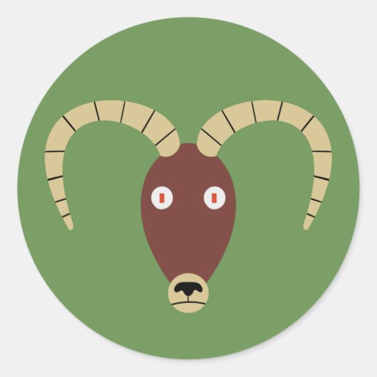 Sticker Rond Ram (Devant)