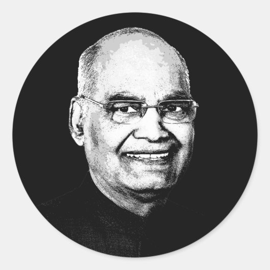 Sticker Rond Ram Nath Kovind (Devant)