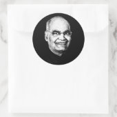 Sticker Rond Ram Nath Kovind (Sac)