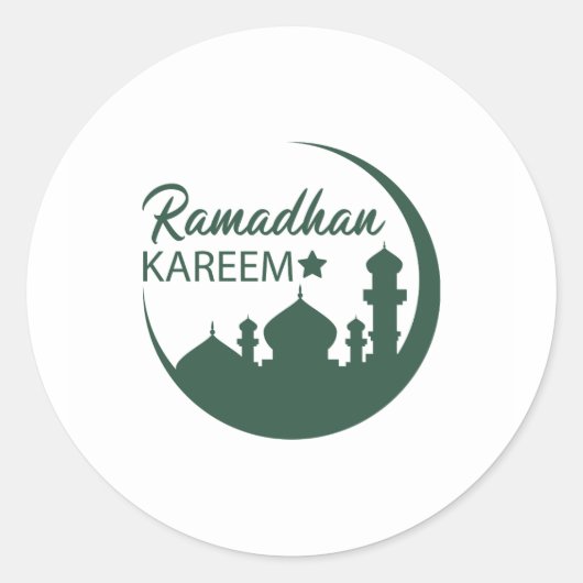 Sticker Rond Ramadan Kareem (Devant)