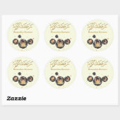 Sticker Rond Ramadan Kareem (Feuille)