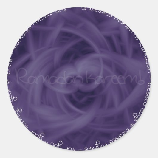Sticker Rond Ramadan kareem ! - Blessed Ramadan (Devant)