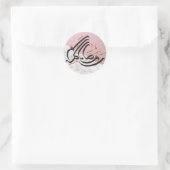Sticker Rond Ramadan Kareem calligraphie arabe (Sac)
