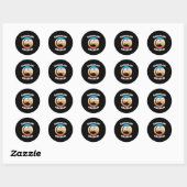 Sticker Rond ramadan karim (Feuille)