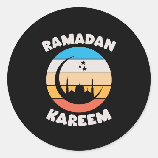 Sticker Rond ramadan karim (Devant)