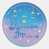 Sticker Rond Ramadan Moubarak (Devant)
