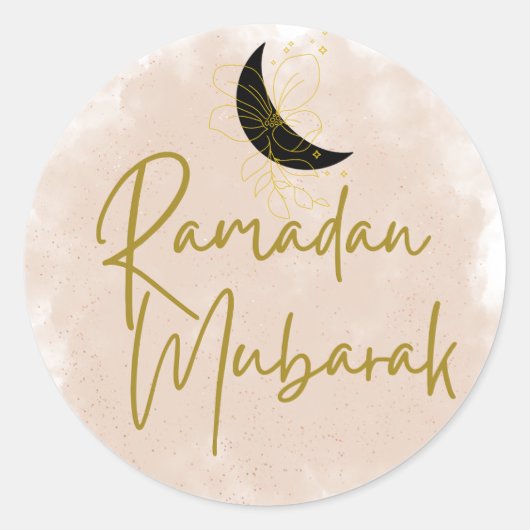 Sticker Rond Ramadan Moubarak (Devant)