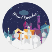 Sticker Rond Ramadan Moubarak Palais des Nuits Arabes (Devant)