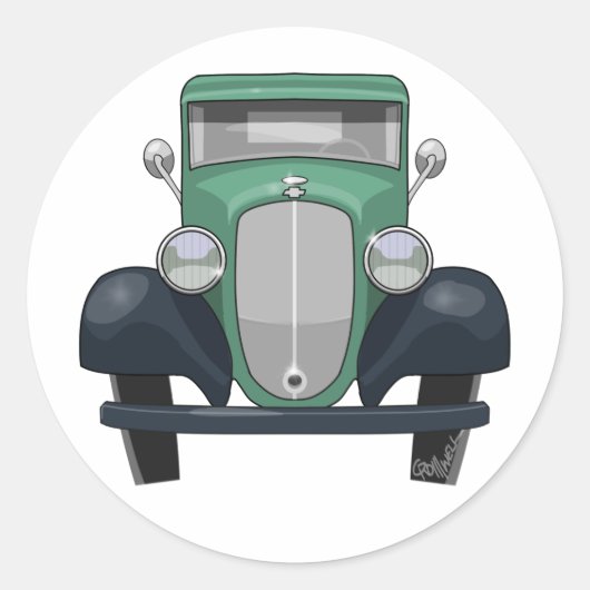 Sticker Rond Ramassage Chevy 1935 (Devant)