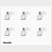 STICKER ROND RAMASSEUR (Feuille)