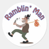 Sticker Rond Ramblin Man (Devant)