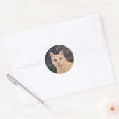 Sticker Rond Rambo le chat (Enveloppe)