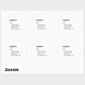 STICKER ROND RAMBRO (Feuille)