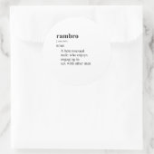 STICKER ROND RAMBRO (Sac)