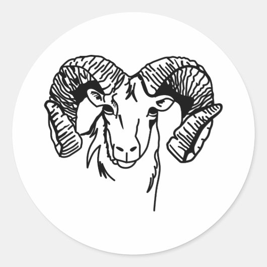 Sticker Rond Rams (Devant)