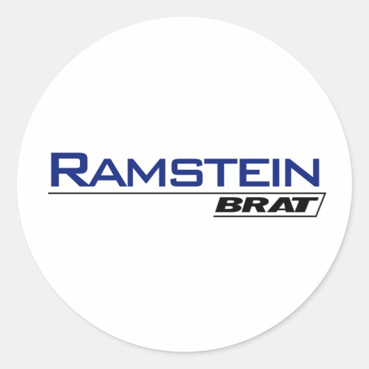 Sticker Rond Ramstein Brat -A001L (Devant)
