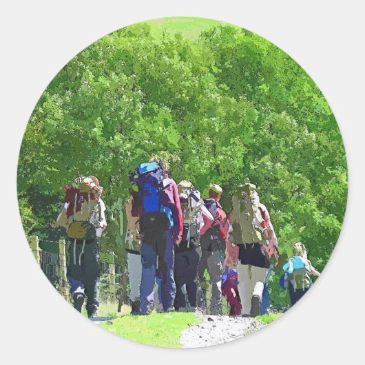 STICKER ROND RANDONNÉE (Devant)