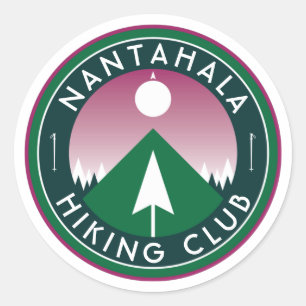 Sticker Rond randonnée club personnalisable patchs de montagne