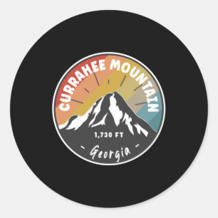 Sticker Rond Randonnée Currahee Mountain Georgia