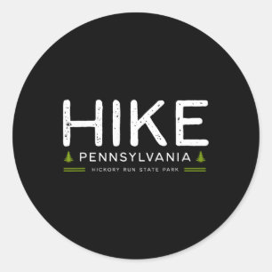 Sticker Rond Randonnée dans le parc d'État de Hickory Run en Pe
