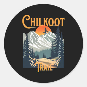 Sticker Rond Randonnée du sentier Chilkoot