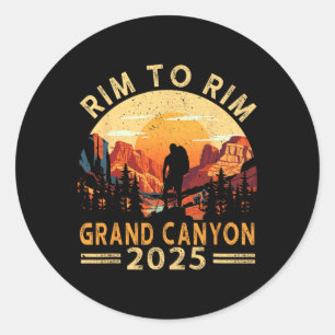 Sticker Rond Randonnée du South Rim au North Rim Grand Canyon 2