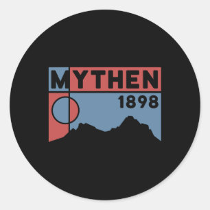 Sticker Rond Randonnée Mont Grosser Mythen VTT Suisse Hi