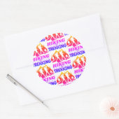 Sticker Rond Randonnée ou trekking (Enveloppe)