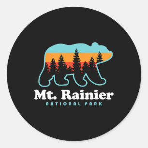 Sticker Rond Randonnées du parc national du mont Rainier Washin