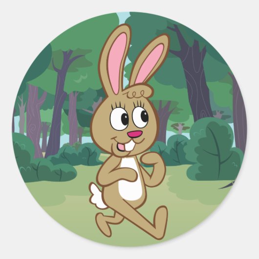 Sticker Rond Ranger Rick | Becky Hare (Devant)