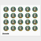 Sticker Rond Ranger Rick | Ranger Rick Sitting (Feuille)