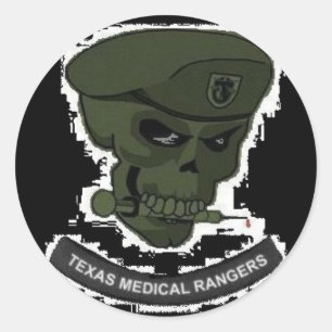 Sticker Rond Rangeurs Médicales avec cachets ronds crâniens