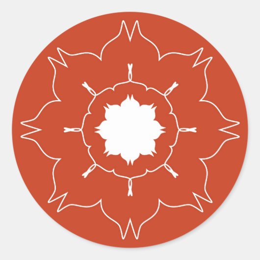 Sticker Rond Rangoli artistique (Devant)