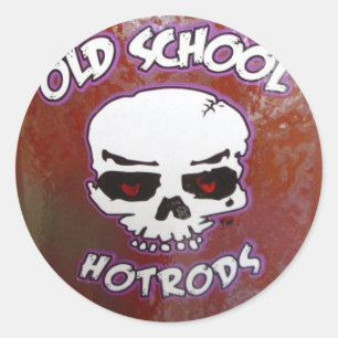 Sticker Rond Rangs chauds de l'ancienne école