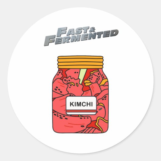 STICKER ROND RAPIDE ET FERMENTÉ (Devant)