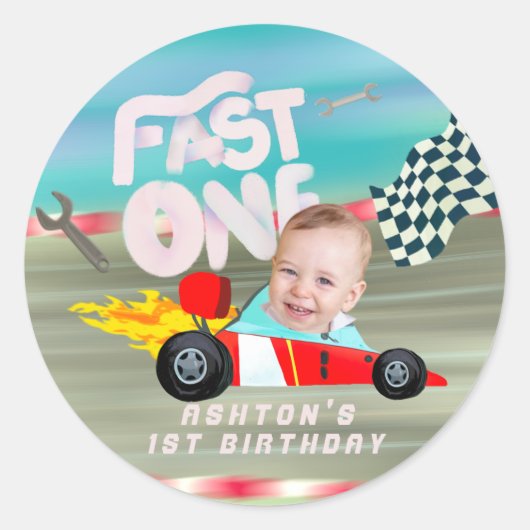 Sticker Rond Rapide un (Devant)