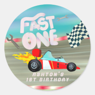 Sticker Rond Rapide un