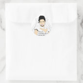 Sticker Rond Rappel de Fêtes des mariées (Sac)