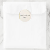 Sticker Rond Rappel quotidien calme (Sac)