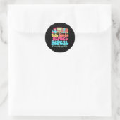 Sticker Rond Rapport de note de test Répéter Retour à l'école P (Sac)