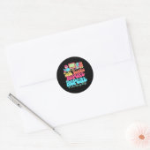 Sticker Rond Rapport de note de test Répéter Retour à l'école P (Enveloppe)