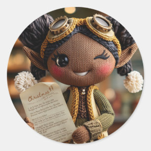 Sticker Rond Rapport officiel des elfes
