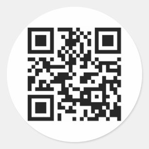 Sticker Rond Rapport sur la drogue Code QR sur le site Web