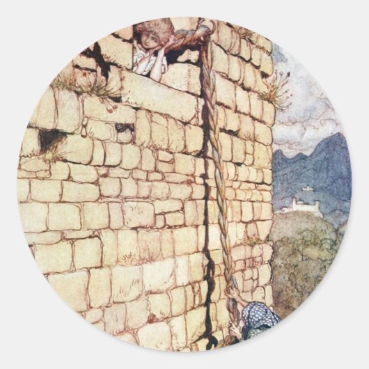 Sticker Rond Rapunzel (Devant)