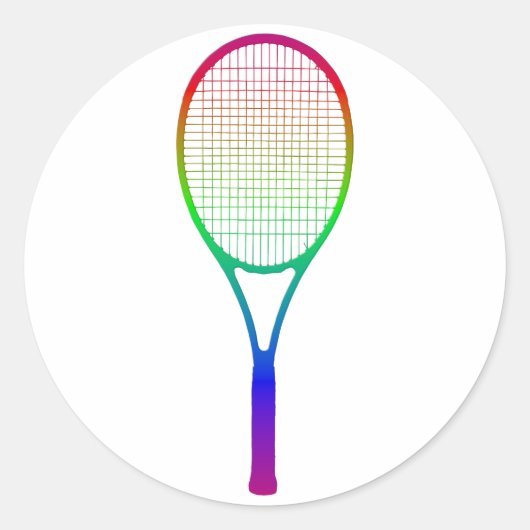 Sticker Rond Raquette de tennis (Devant)