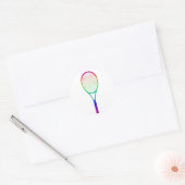 Sticker Rond Raquette de tennis (Enveloppe)