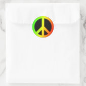 Sticker Rond Rasafarian Peace (Sac)