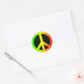 Sticker Rond Rasafarian Peace (Enveloppe)