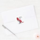 Sticker Rond Rasage et coupe-cheveux (Enveloppe)