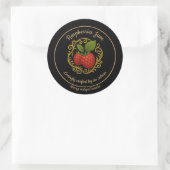 Sticker Rond Raspberry Bliss – Artisan Jam Label (Sac)